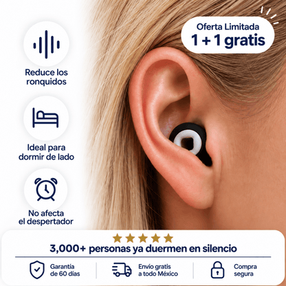2 Pares - Tapones para Dormir
